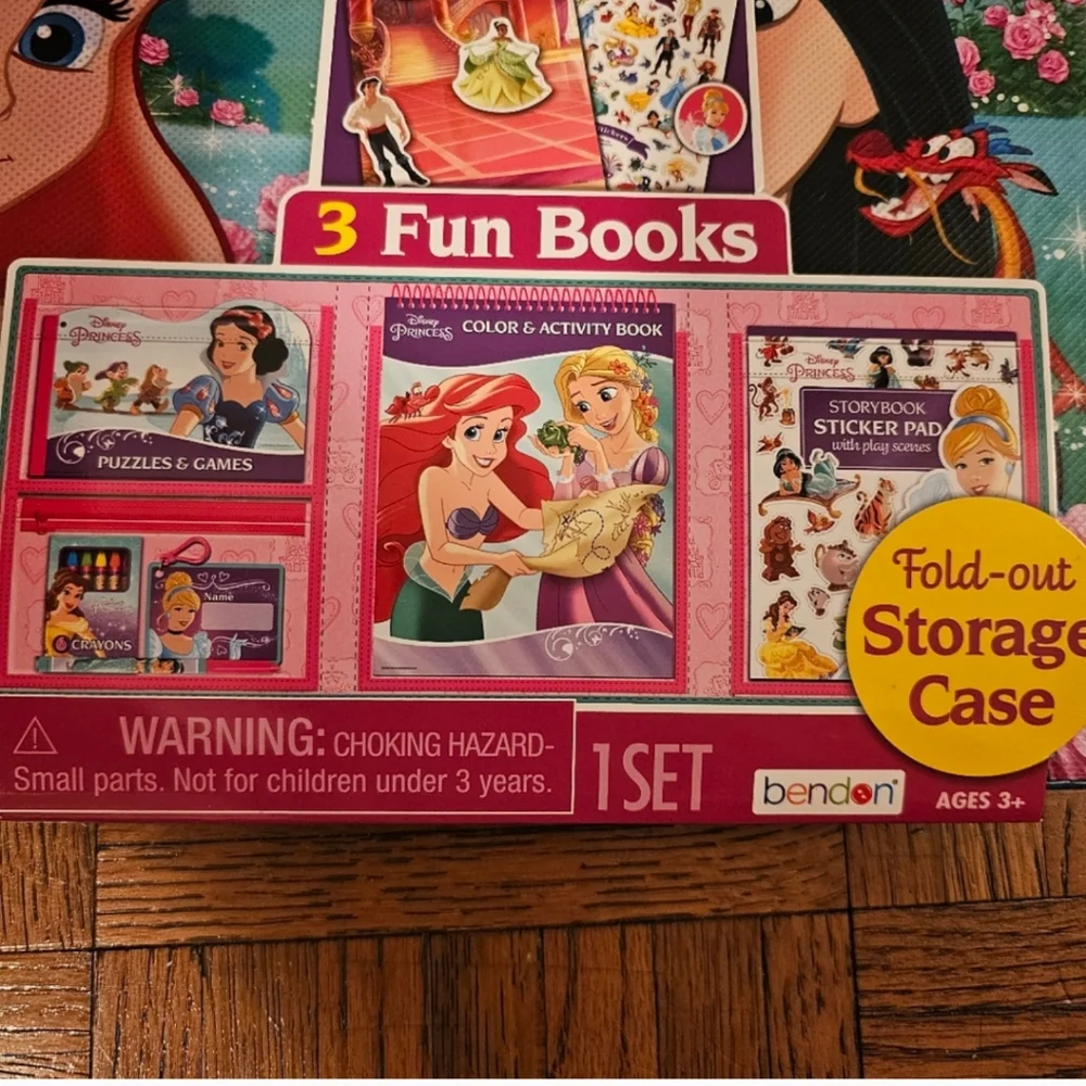 Disney Princess read, sticker, color and draw new